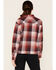 Wrangler ATG Women's All-Terrain Dark Plaid Print Long Sleeve Utility Flannel Core Shiirt , Burgundy, hi-res