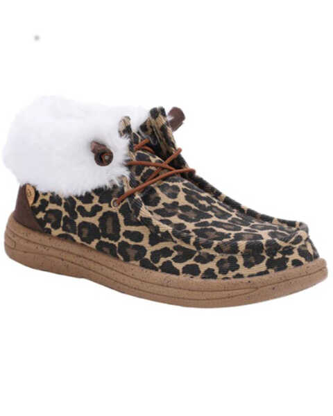 Lamo Women's Cassidy Shoes - Moc Toe, Cheetah, hi-res