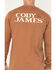 Image #4 - Cody James Men's FR Logo Long Sleeve Graphic Work T-Shirt, Rust Copper, hi-res