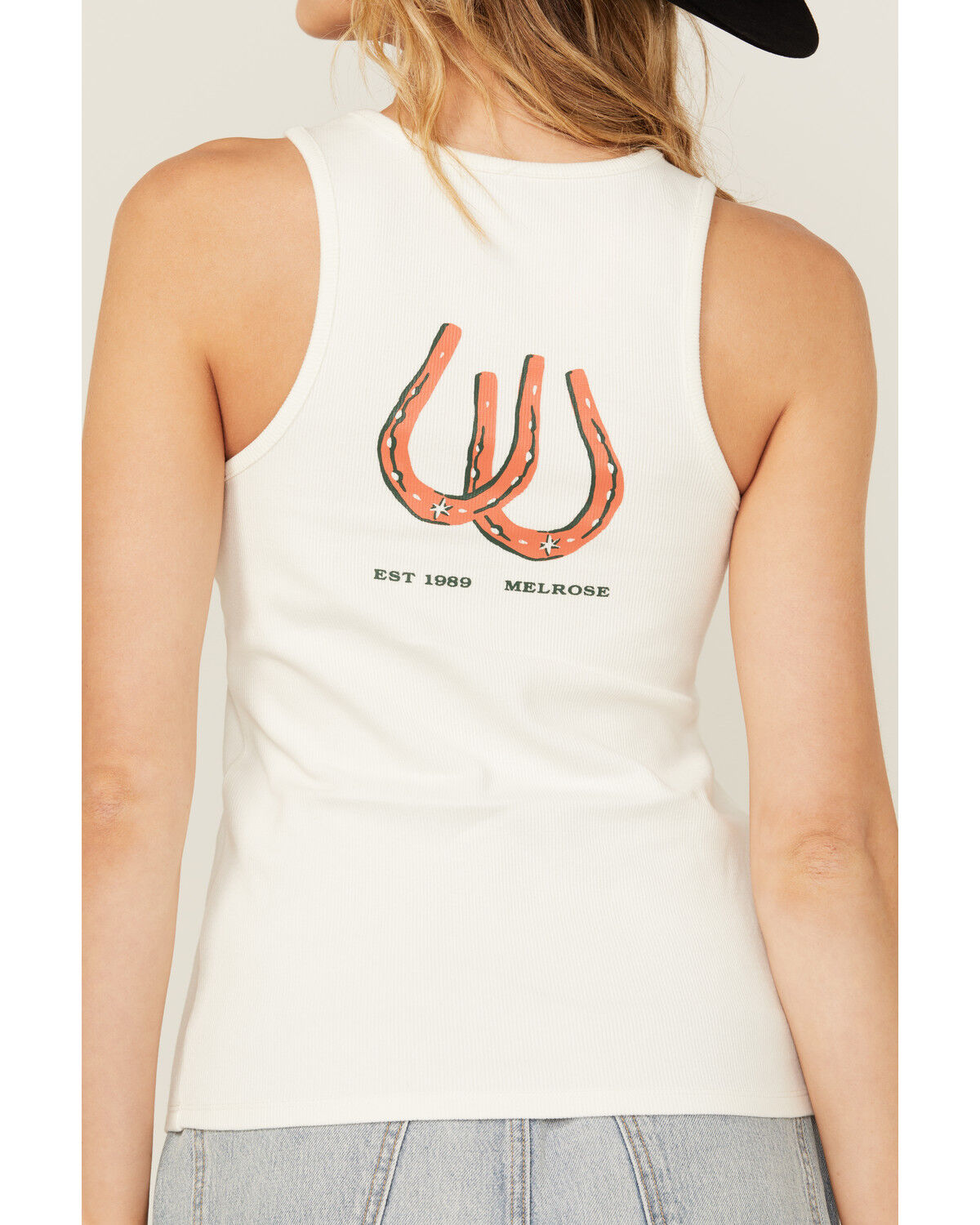Image #4 - Blended Women's Howdy Cowboy Graphic Tank, White, hi-res