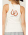Image #4 - Blended Women's Howdy Cowboy Graphic Tank, White, hi-res