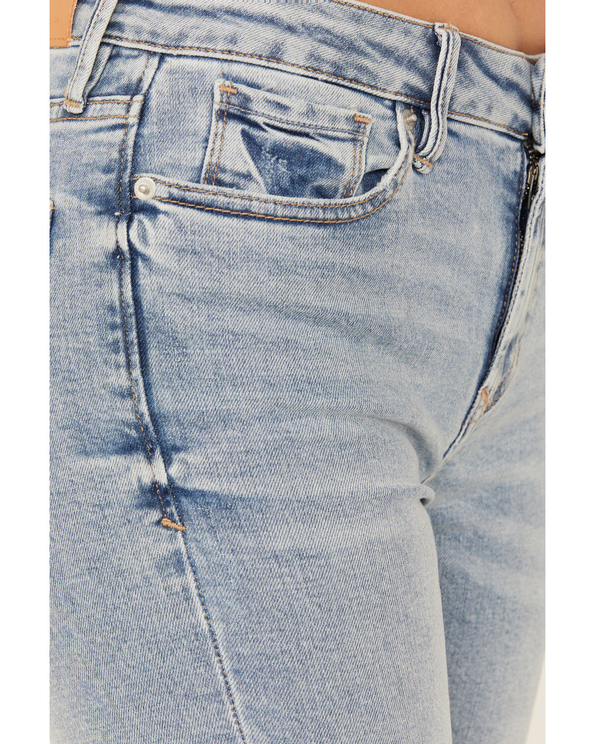 Image #2 - Dear John Women's Light Wash Rosa High Rise Flare Stretch Denim Jeans, Light Wash, hi-res