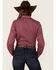 Image #4 - Cinch Women's Medallion Print Long Sleeve Button-Down Western Core Shirt, Red, hi-res