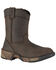 Rocky Boys' Southwestern Pull On Boots, Brown, hi-res