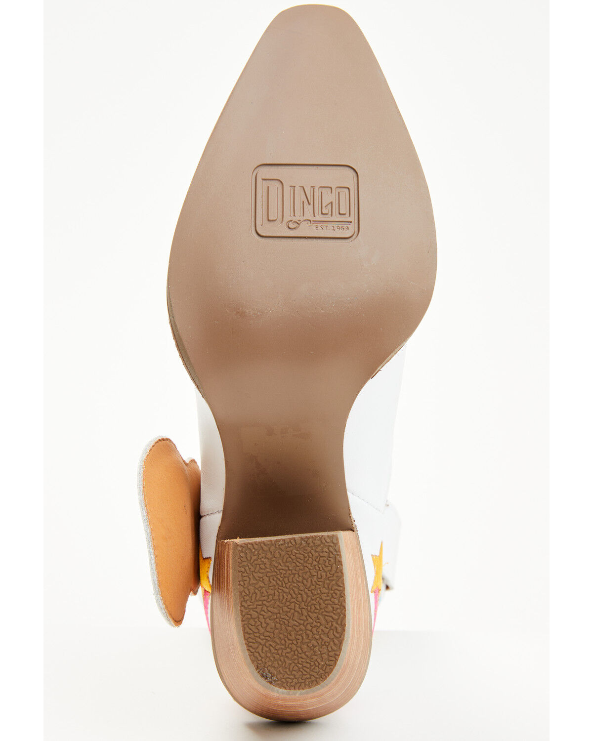 Image #7 - Dingo Women's Melody Short Western Boots - Round Toe, White, hi-res