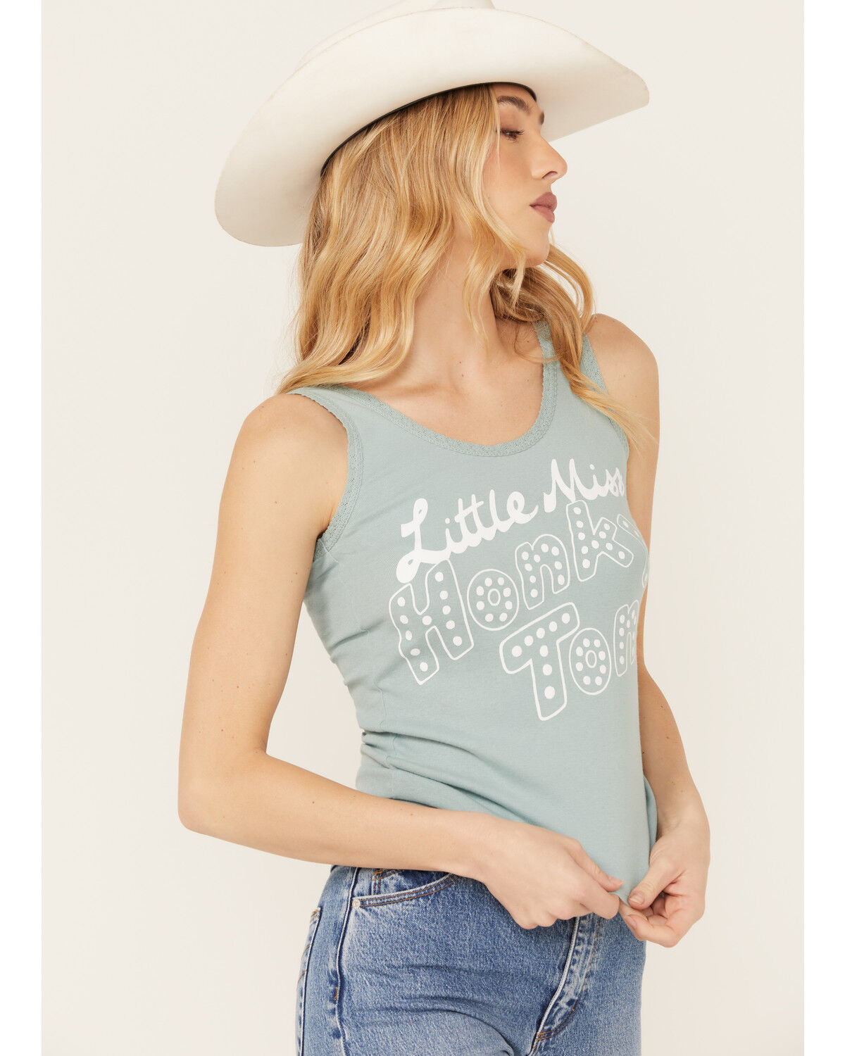 Image #2 - Bandit Women's Honky Tonk Tank Top, Blue, hi-res