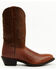 Laredo Men's Ostrich Print Western Boots - Medium Toe, Tan, hi-res