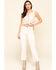 Image #6 - Free People Women's Palm Desert Denim Top, Ivory, hi-res