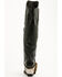 Image #5 - Dan Post Women's Jolene Buckle Knee High Western Boots - Snip Toe, Black, hi-res