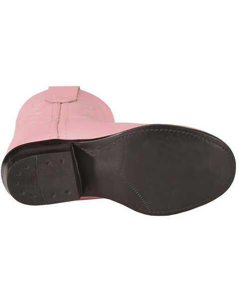 Image #2 - Old West Toddler Girls' Western Boots - Round Toe, Pink, hi-res