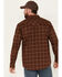 Image #4 - Cody James Men's FR Plaid Print Long Sleeve Snap Western Work Shirt, Cognac, hi-res