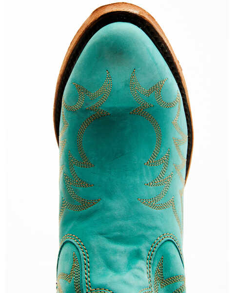 Image #6 - Caborca Silver Women's Katherine Western Booties - Round Toe, Turquoise, hi-res