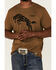 Wrangler Men's 75 Years Horse Graphic T-Shirt , Olive, hi-res