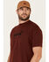 Levi's Men's Crimson Batwing Logo Graphic T-Shirt , Dark Red, hi-res