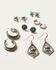 Image #1 - Idyllwind Women's Silver Boaz 6-Piece Earrings Set, Silver, hi-res