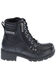 Image #2 - Harley Davidson Women's Inman Hills Moto Boots - Round Toe, Black, hi-res