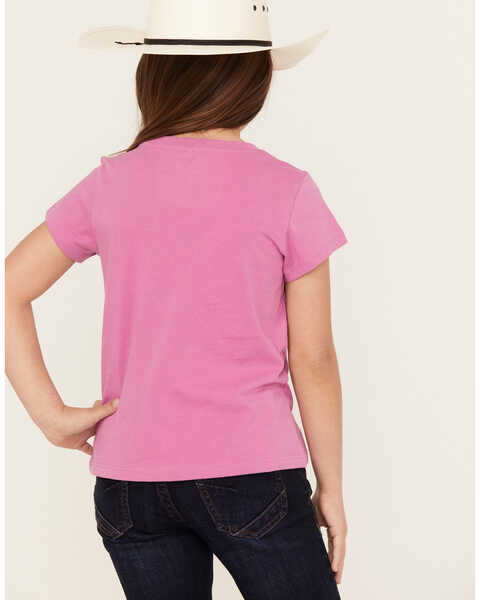 Image #4 - Shyanne Girls' Vibrant Scenic Short Sleeve Graphic Tee, Grape, hi-res