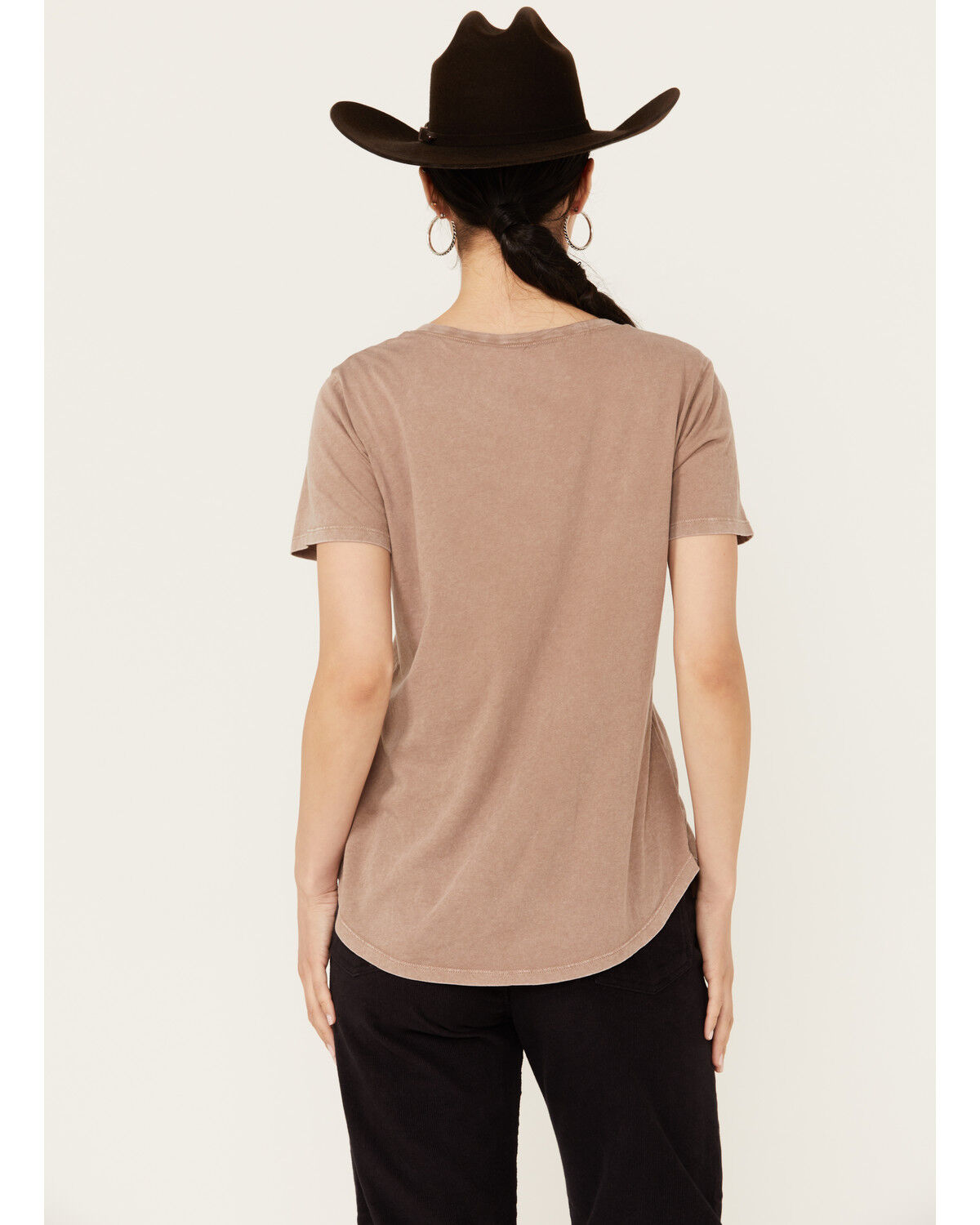 Image #4 - White Crow Women's Here For The Cowboys Short Sleeve Graphic Tee, Brown, hi-res