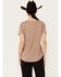 Image #4 - White Crow Women's Here For The Cowboys Short Sleeve Graphic Tee, Brown, hi-res