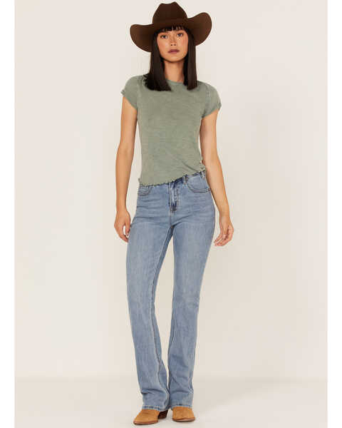 Image #2 - Free People Women's Be My Baby Tee, Olive, hi-res