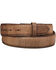 Image #3 - Lucchese Men's Tan Mad Dog Goat Leather Belt, Tan, hi-res