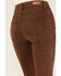 Image #4 - Shyanne Women's Pinecone High Rise Stretch Flare Jeans , Medium Brown, hi-res