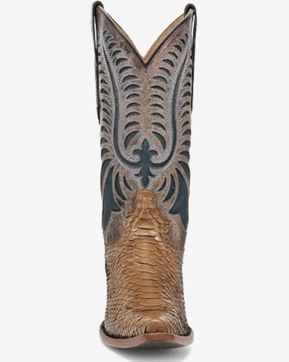 Image #3 - Corral Men's Exotic Python Western Boots - Snip Toe, Honey, hi-res