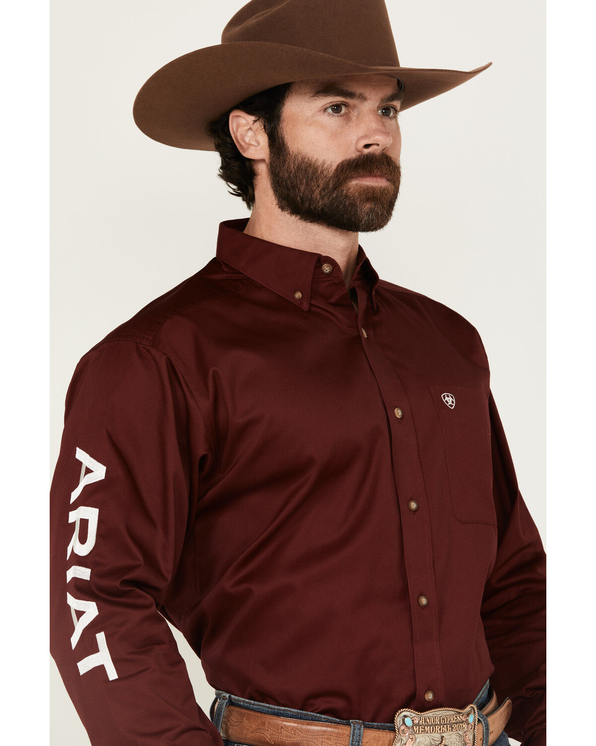 Tシャツ・カットソー AUTRY Men T-shirt Burgundy SWPM The Shawn - Logo Crewneck T-shirt | Burgundy | King Essentials