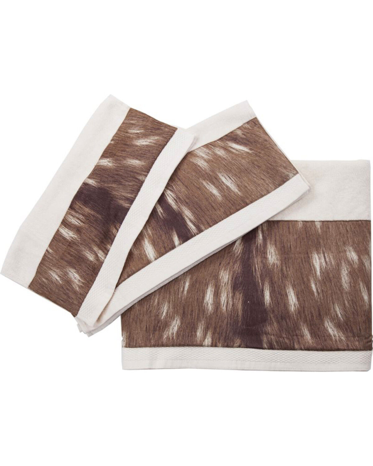 Image #1 - HiEnd Accents Huntsman Axis Towel Set - 3 Piece, Cream, hi-res