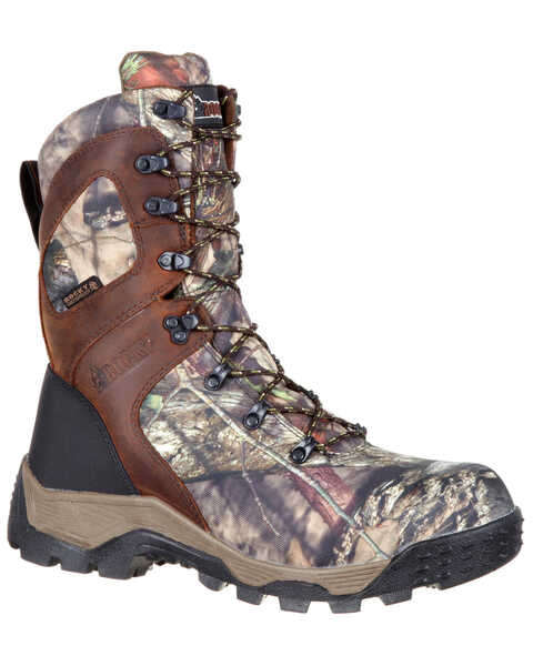 Rocky Men's Sport Pro Insulated Waterproof Outdoor Boots - Round Toe, Camouflage, hi-res