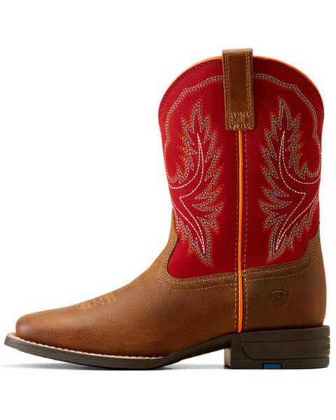 Image #2 - Ariat Boys' Wilder Western Boots - Broad Square Toe , Brown, hi-res
