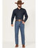 Image #1 - Cinch Men's Relaxed Fit Green Label Jeans, Blue, hi-res