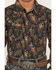 Image #3 - Cody James Men's Canyon Rider Paisley Print Long Sleeve Snap Western Shirt, Navy, hi-res