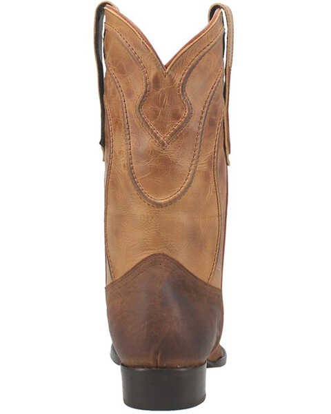 Image #5 - Dingo Men's Whiskey River Two Tone Western Boots - Round Toe, Off White, hi-res