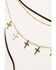 Image #2 - Shyanne Women's Cross Charm Layered Festival Necklace, Gold, hi-res
