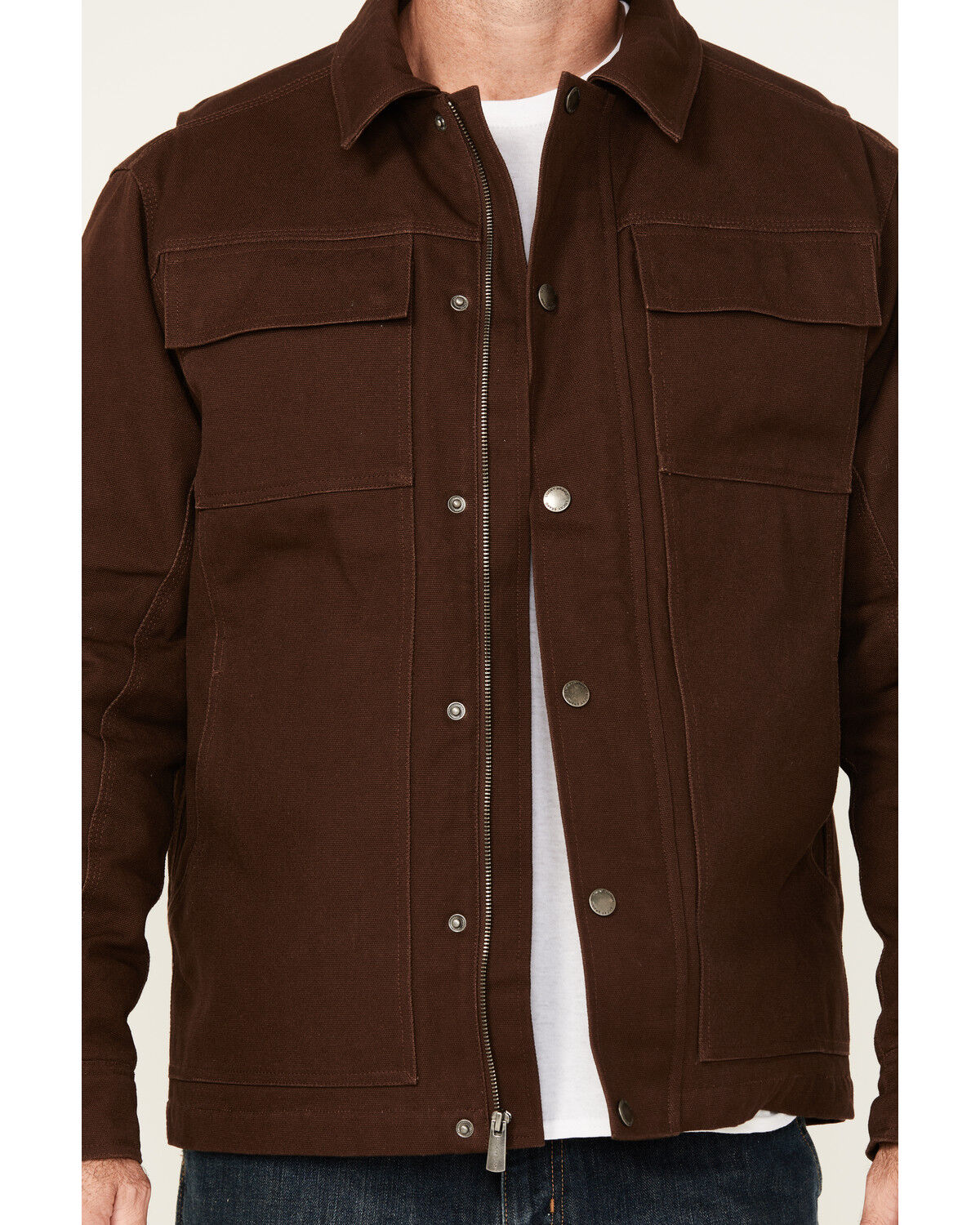 Image #3 - Lucky Brand Workwear Men's Chore Insulated Canvas Work Jacket, Brown, hi-res