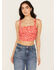 Image #1 - Free People Women's All Tied Up Top, Red, hi-res