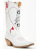 Image #1 - Dingo Women's Queen A Hearts Western Boots - Snip Toe, White, hi-res