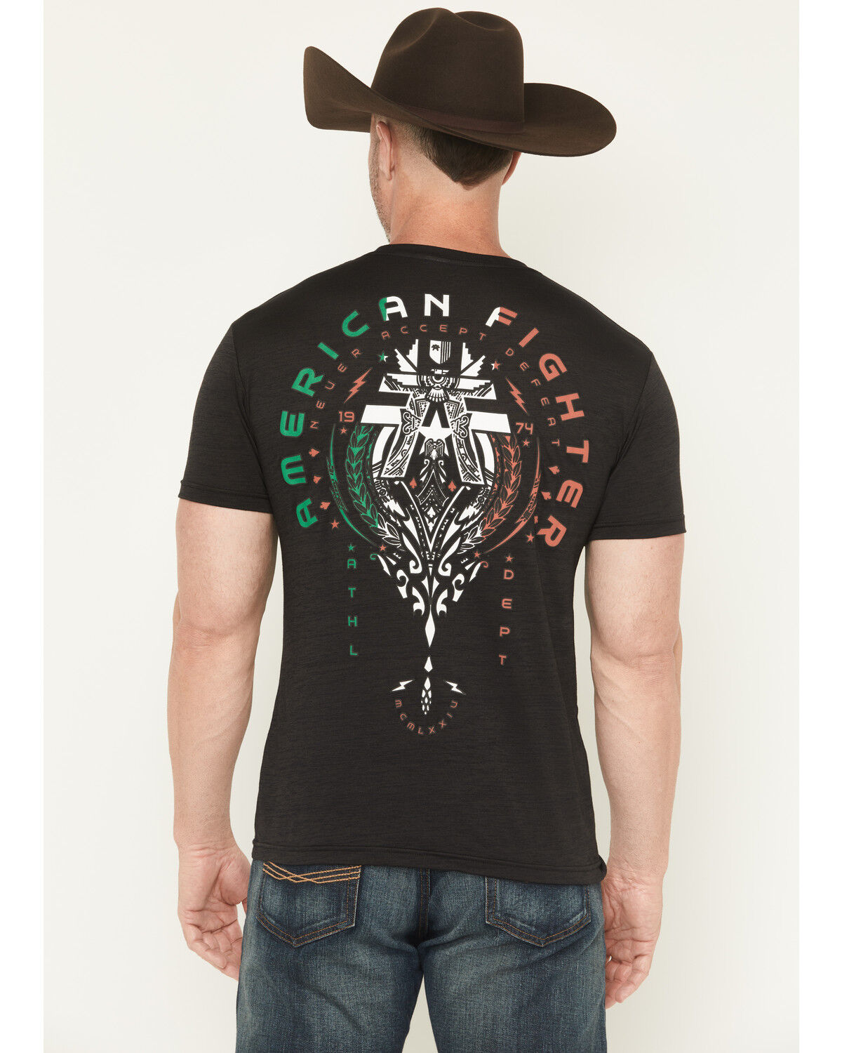 Image #4 - American Fighter Men's Arroyo Grande Short Sleeve Graphic T-Shirt, Black, hi-res