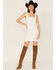 Sadie & Sage Women's Afton Denim Sleeveless Mini Dress, Off White, hi-res