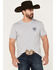 Ariat Men's Lucky Horseshoe Graphic T-Shirt, Grey, hi-res