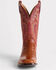 Image #3 - Lucchese Men's Wyatt Exotic Caiman Belly Western Boots - Broad Square Toe, Sienna, hi-res