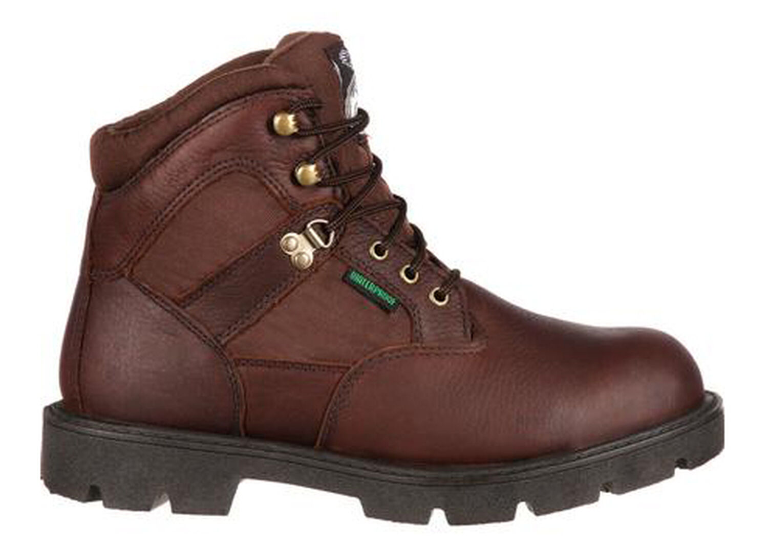 Image #2 - Georgia Boot Men's Homeland Waterproof Work Boots - Soft Toe, Brown, hi-res