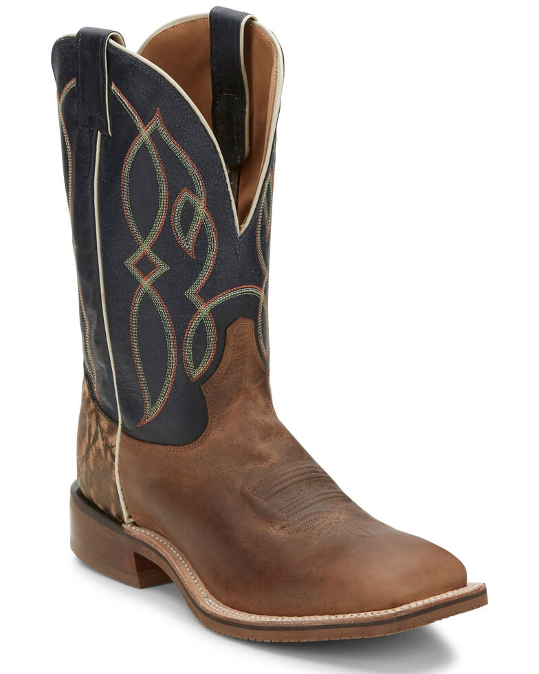 Tony Lama Men's Landgrab Western Boots - Wide Square Toe, Tan, hi-res
