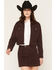 Image #1 - Ariat Women's Cavalry Long Sleeve Shirt Jacket, Purple, hi-res