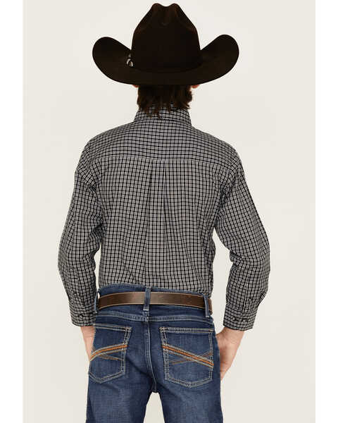 Image #4 - Wrangler Boys' Riata Plaid Long Sleeve Western Shirt, , hi-res