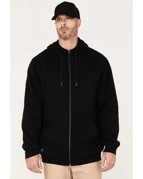 Hawx Men's Full Zip Thermal Lined Hooded Jacket, Black, hi-res