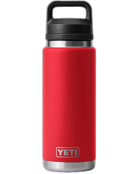 Image #1 - Yeti Rambler® 26oz Water Bottle with Chug Cap , Red, hi-res