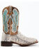 Dan Post Men's Natural Back Cut Python Exotic Western Boots - Broad Square Toe , Multi, hi-res