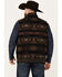 Image #4 - Cinch Men's Reversible Southwestern Print Quilted Vest, Brown, hi-res